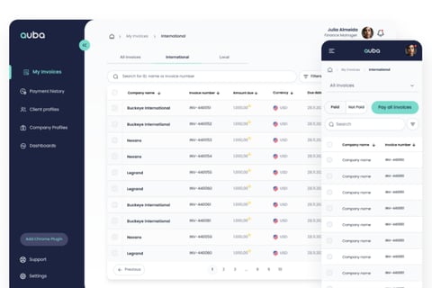 Auba | B2B SaaS Fintech project