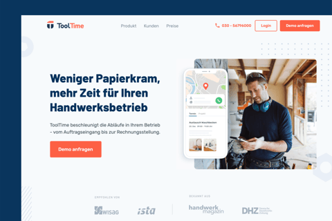 ToolTime Webflow Web Design project
