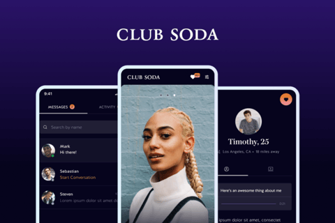 Brand Strategy and Product Design for a Sober Dating App project