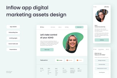 Digital Assets Design | Website Re-design | Landing Pages | Onboarding Flows Design | Ads Design project