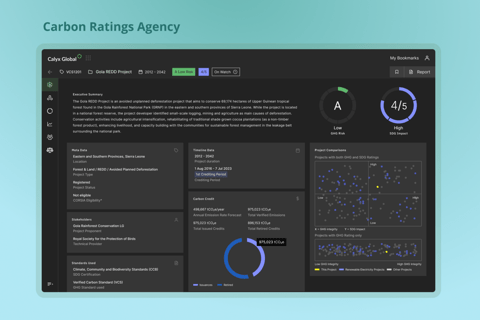Carbon Ratings Agency Dashboard project