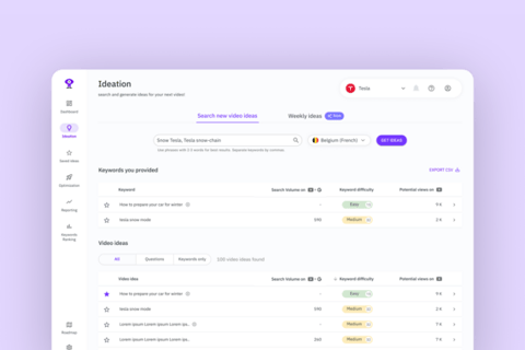 Tubics Web App Redesign project