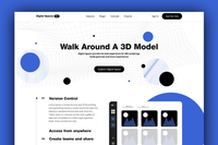 Landing Page Design for a 3D Visualisation Studio