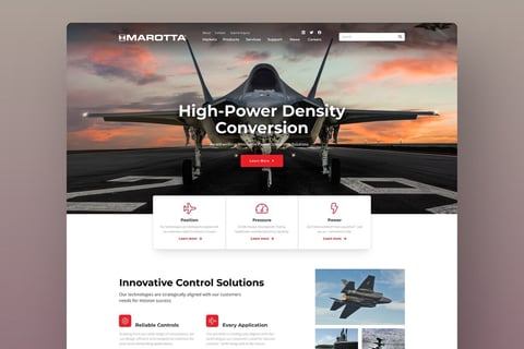 Marotta Landing Page and Website project