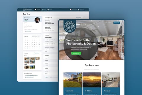 Web App and Landing Page for Real Estate Photography Service project