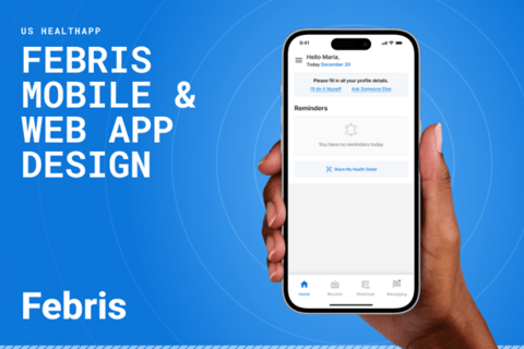Febris Mobile and Web App Design project