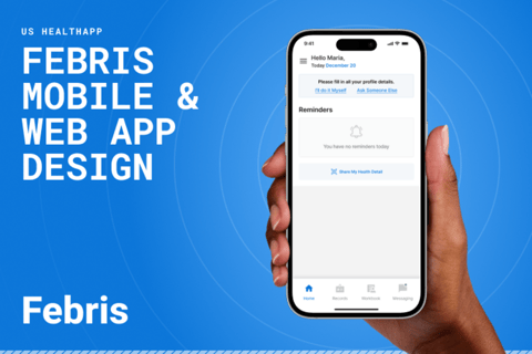 Febris Mobile and Web App Design project
