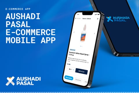 Aushadi Pasal eCommerce Mobile App project
