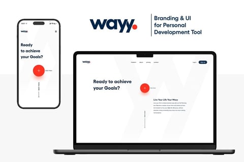 Wayy | Branding & UI | Personal Development Tool project