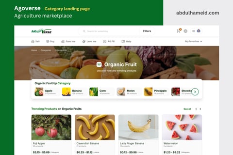 Agriculture Marketplace project