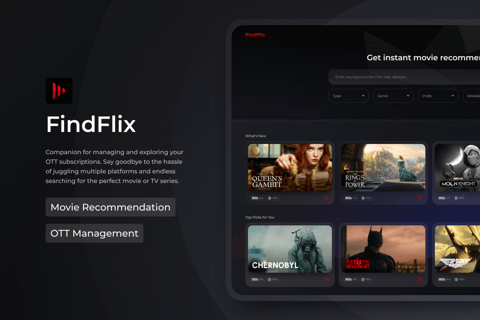 FindFlix | Movie Recommendation Web App project