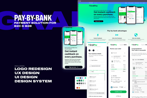 Product Design for GrailPay Payment Solution project