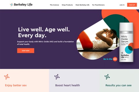 Copywriting, Content Writing, and UX Writing for Berkeley Life project