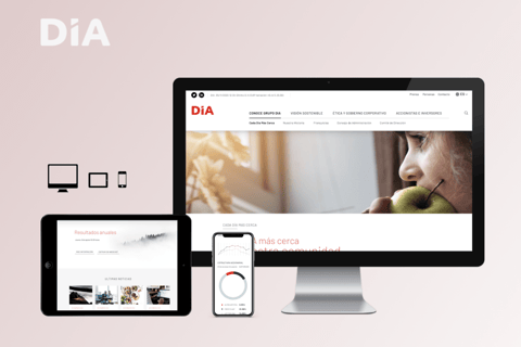 Corporate Site - DIA Supermarkets project
