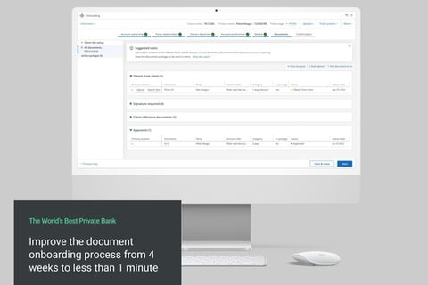 Client Onboarding for the World's Best Private Bank project