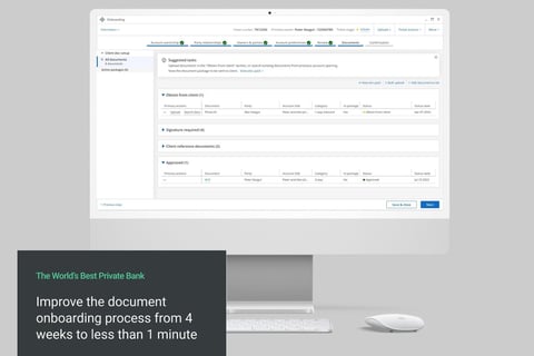 Client Onboarding for the World's Best Private Bank project