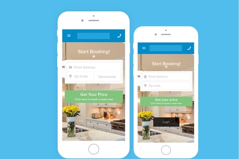House Cleaning Booking Interface project