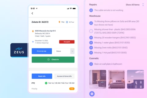 Real Estate and Construction Field App for Zeus Living project