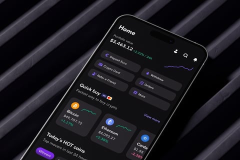 Crypto Trading Mobile App project