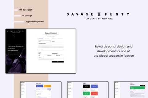 Savage X Fenty Rewards Portal Design and Development project