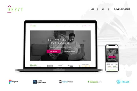 Rezzi | Residential Consultants Marketing Website project