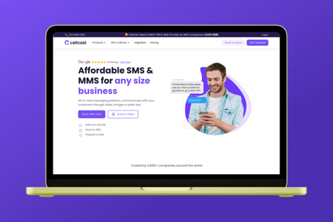 Website & UI Design for Bulk SMS SaaS project
