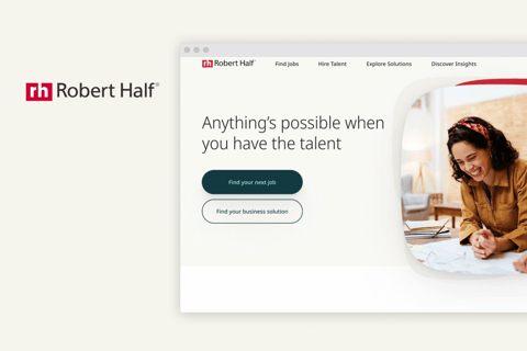 Holistic Digital Strategy, Refreshed Branding, Design System, and Governance for Robert Half project
