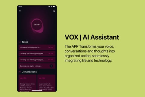VOX: Task Management with AI Voice Assistance project