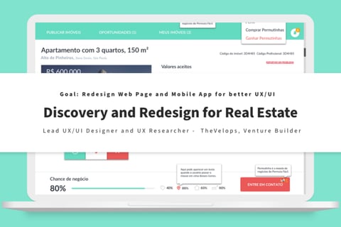 Web Design and Mobile App for a Real Estate Startup project