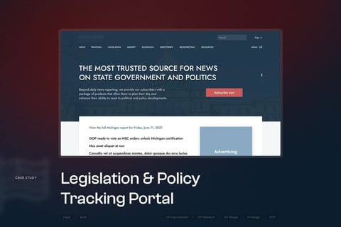 Legislation & Policy Tracking Portal project
