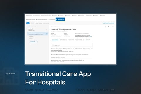Transitional Care App For Hospitals project