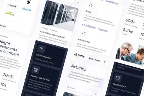 Nine Internet Solutions | Web Design and Product Design project