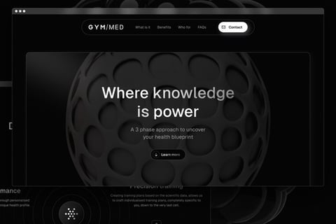 GYM/MED | Branding and Web Design project