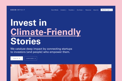 Website Concepts for a Venture Capital Studio project