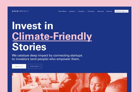 Website Concepts for a Venture Capital Studio project