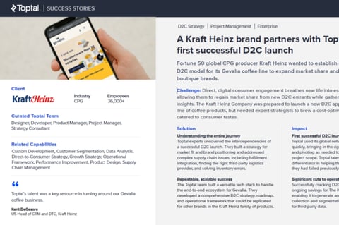 Kraft Heinz DTC Launch Presentation project