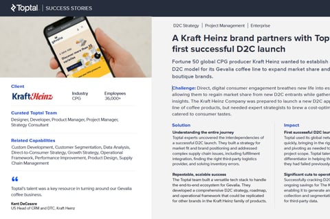 Kraft Heinz DTC Launch Presentation project