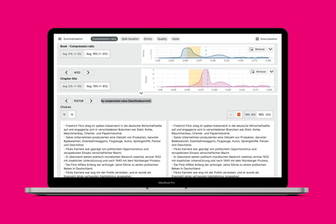 Product Design to Analyze AI-generated Text Datasets project