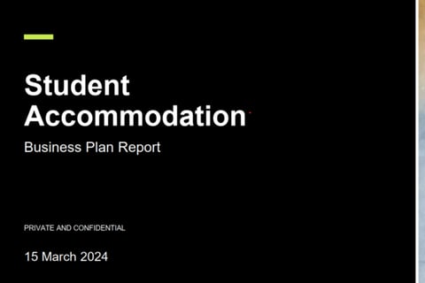 Business Plan for the Development of Student Accommodation project