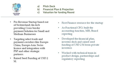Pitch Deck, Projections, and Valuation - Seed Stage for a European Payment Startup (Fintech) project