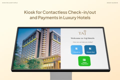 Kiosk for Contactless Check-in and Payments project