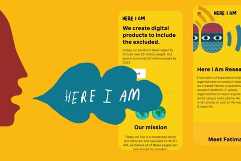 Here I Am | Agency Website Design and Brand project