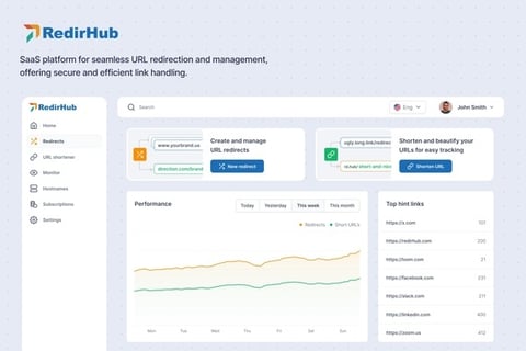 RedirHub: Seamless URL Redirection and Management SaaS project
