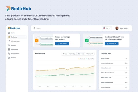 RedirHub: Seamless URL Redirection and Management SaaS project