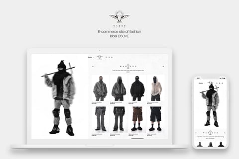 D5OVE | Shopify Store for a Dark and Dystopian Fashion Label project