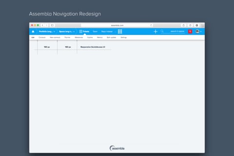 Assembla Navigation Redesign project