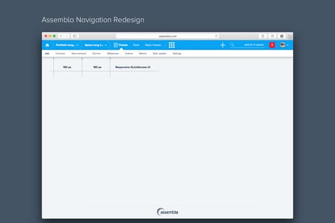Assembla Navigation Redesign project