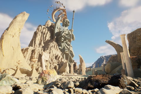 Ruined Angel Temple | Environment Design in Unreal Engine 5 project