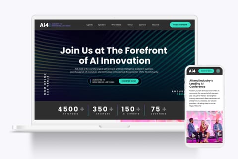 AI4 Conference Website Redesign and Marketing Collaterals project