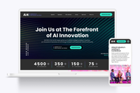 AI4 Conference Website Redesign and Marketing Collaterals